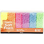 Soft Foam, neonfärger, 6x10 g