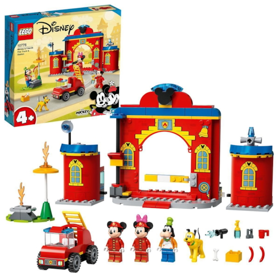 Läs mer om LEGO Mickey and Friends 10776, Musse och hans vänner – Brandstation och brandbil