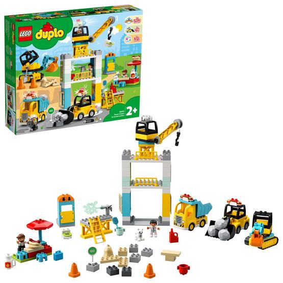 Läs mer om LEGO Duplo 10933, Lyftkran och byggnadsarbete