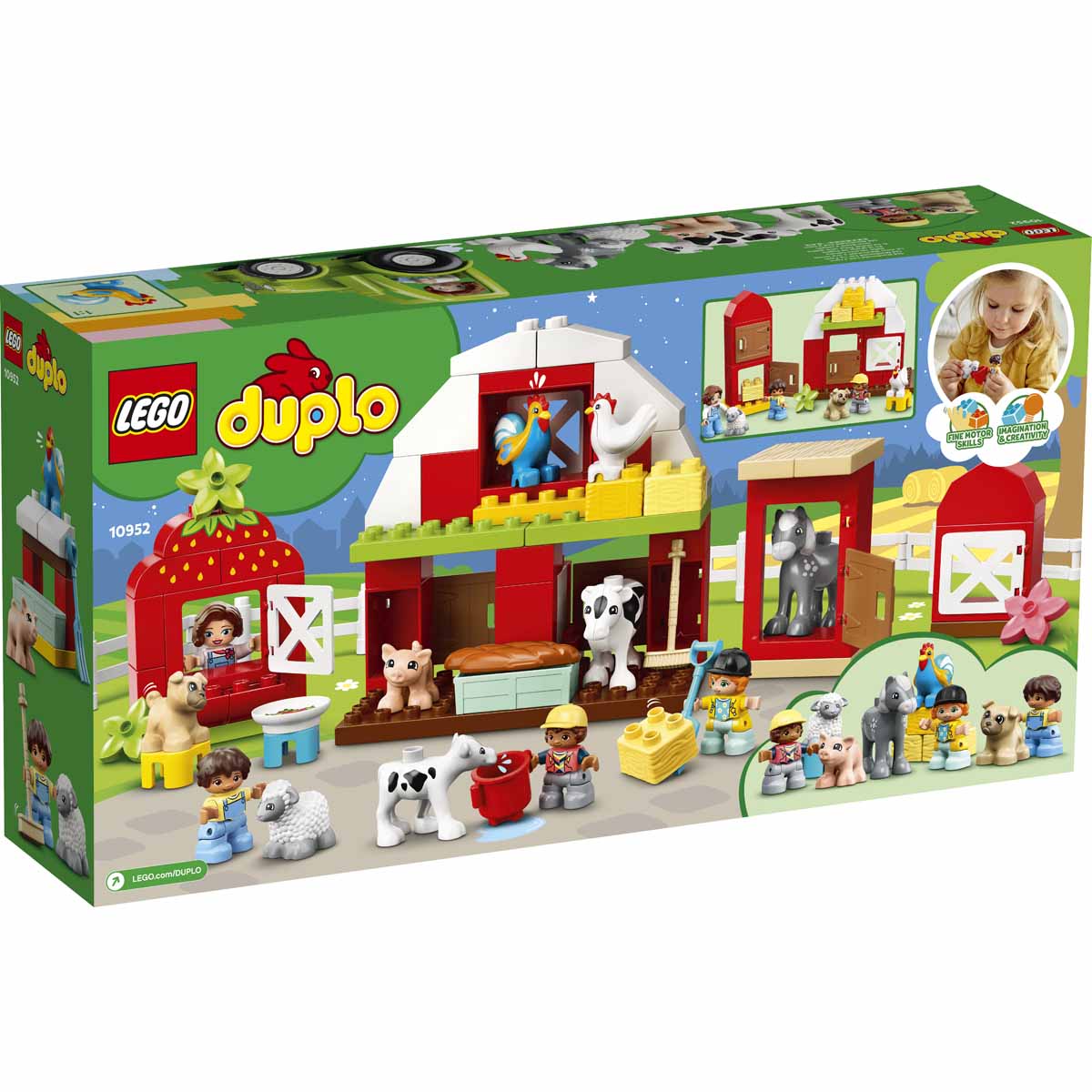 Köp LEGO DUPLO Town 10952 Lada traktor och bondgårdsdjur att sköta om på  lekia.se