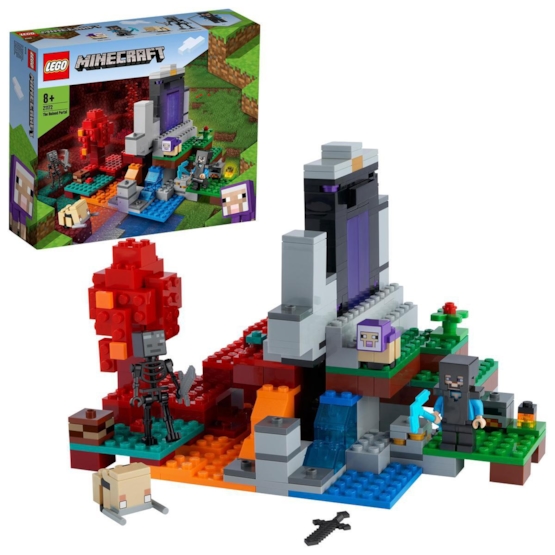 Läs mer om LEGO Minecraft 21172, Den förstörda portalen