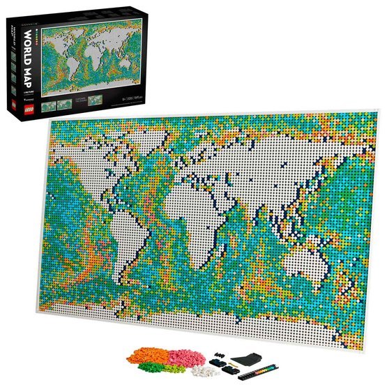 Läs mer om LEGO ART 31203, Världskarta