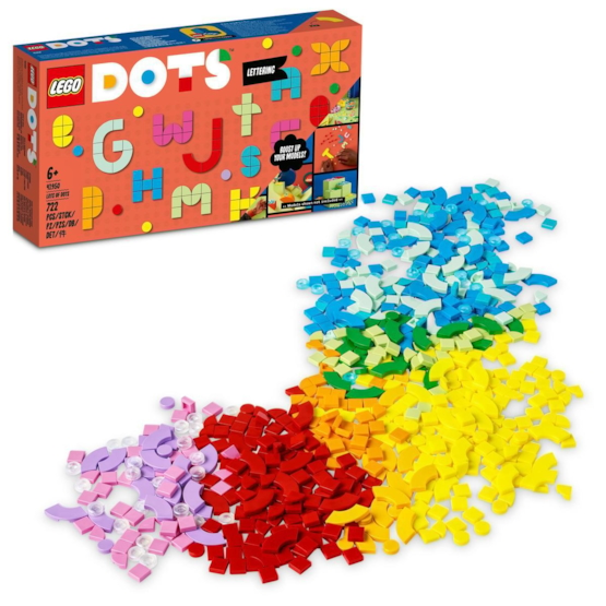 Läs mer om LEGO DOTS 41950, Massor av DOTS – bokstäver