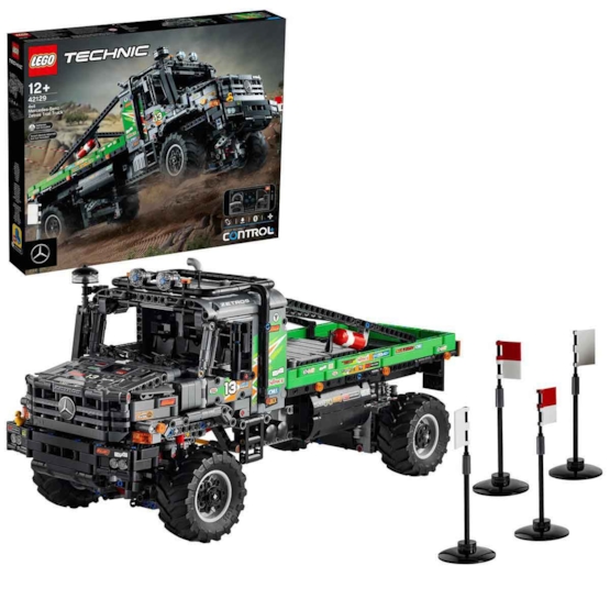 Läs mer om LEGO Technic 42129, Mercedes-Benz Zetros fyrhjulsdriven terränglastbil