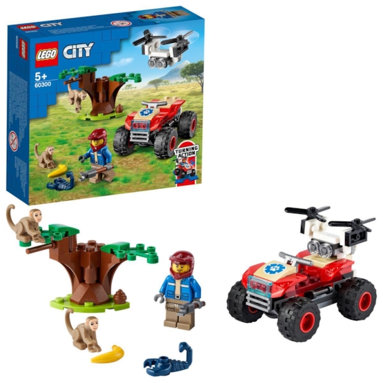 Läs mer om LEGO City Wildlife 60300, Djurräddningsfyrhjuling