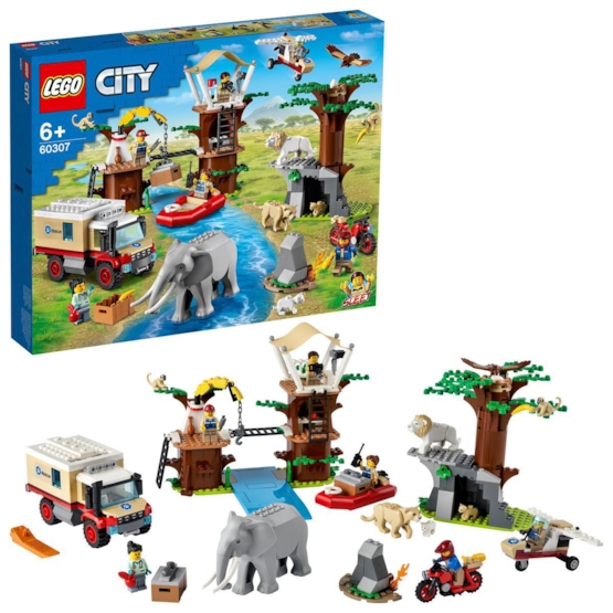 Läs mer om LEGO City Wildlife 60307, Djurräddningsläger