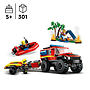 LEGO City 60412, 4x4 Brandbil med räddningsbåt