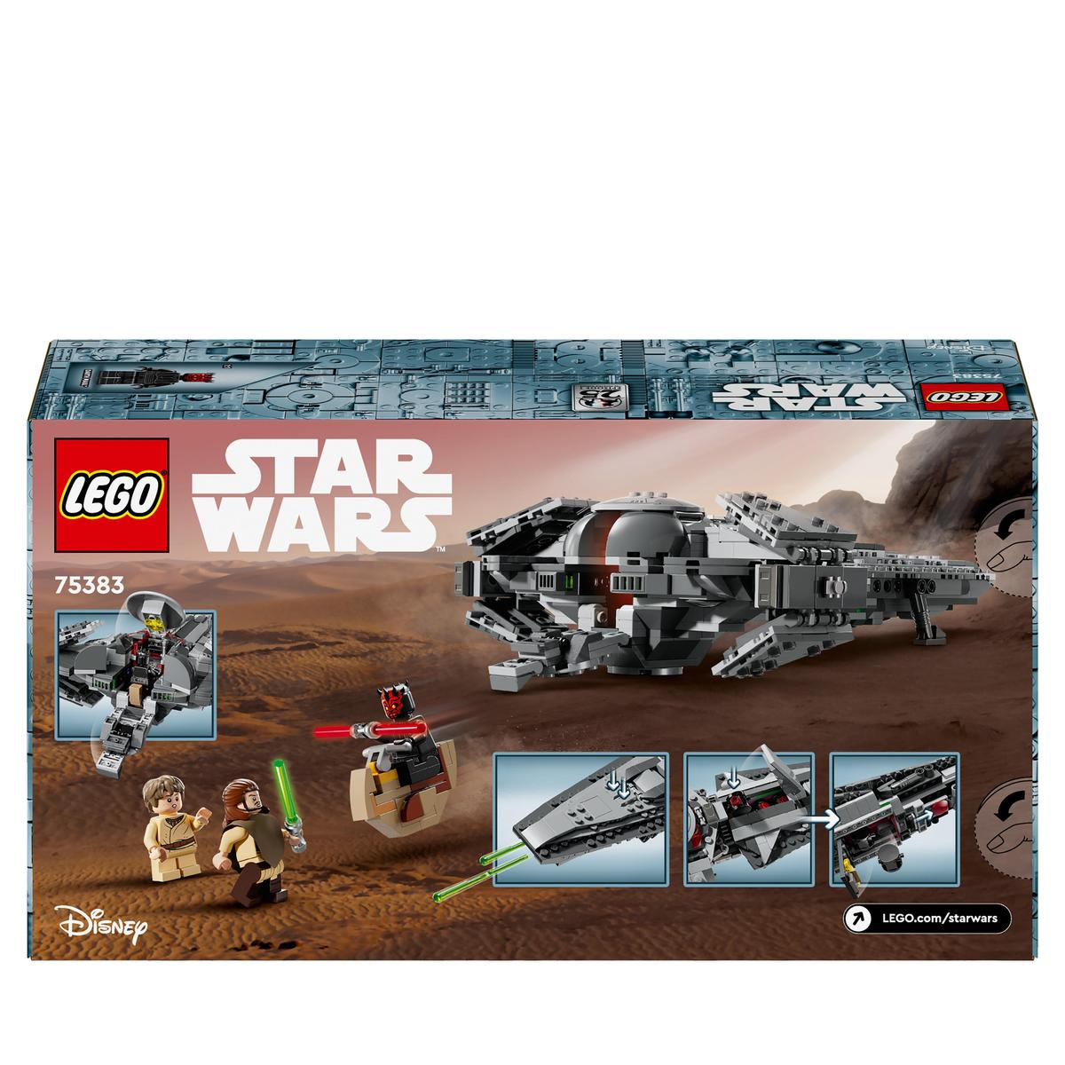 LEGO 75383 Star Wars: Det mörka hotet Darth Maul’s Sith Infiltrator ...
