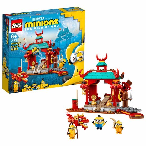 Läs mer om LEGO Minions 75550, Minionernas kung fu-strid