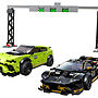 LEGO Speed Champions 76899, Lamborghini Urus ST-X & Lamborghini Huracán Super Trofeo EVO