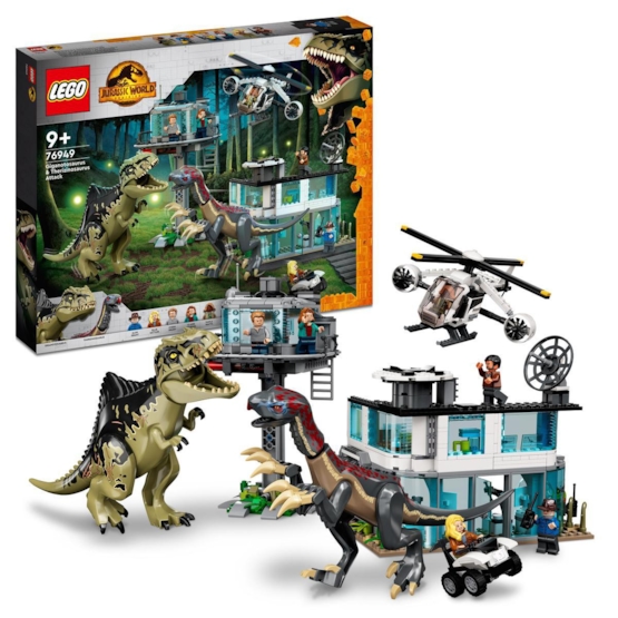 Läs mer om LEGO Jurassic World 76949, Giganotosaurus & therizinosaurus – attack