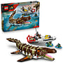 LEGO Jurassic World 76974, Båtuppdrag med klossbyggd mosasaurus
