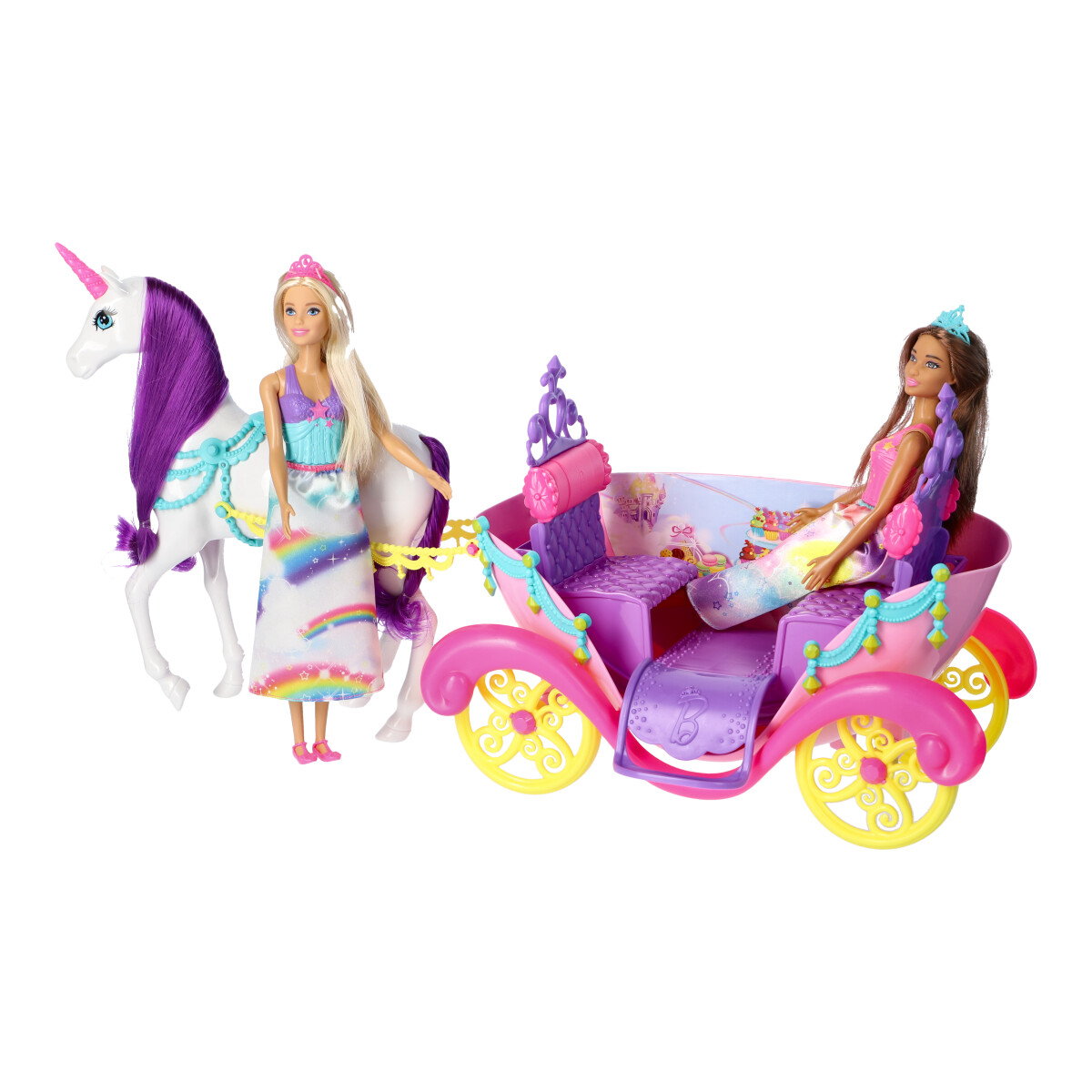 Barbie dreamtopia sweetville hotsell carriage and princesses costco