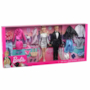 Barbie & Ken dockor med 10 outfits