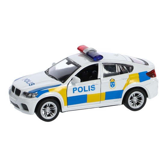 Lekia Polisbil i metall 1:32 Svensk