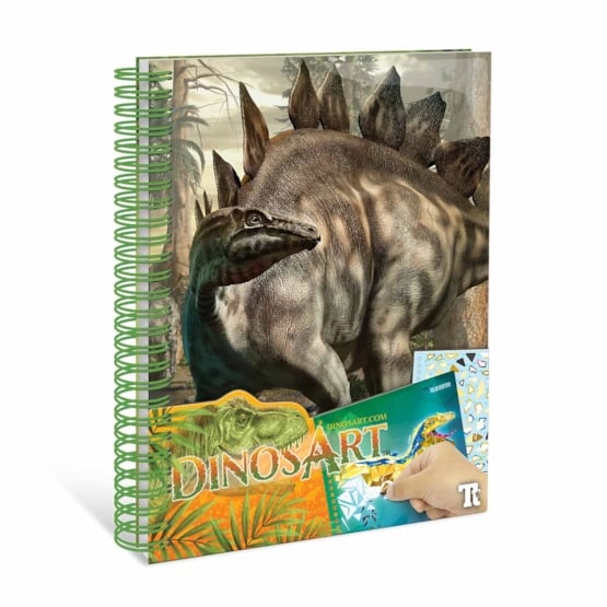 Dinos Art, Creative Book, Sticker By Number
