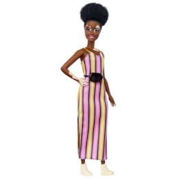 Barbie, Fashionistas Randig klänning Hem Lekia.se Röd och vit randig klänning Gävle Söderhamn Hudiksvall