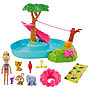 Barbie, Barbie och Chelsea The Lost Birthday Splashtastic Pool Surprise-lekset