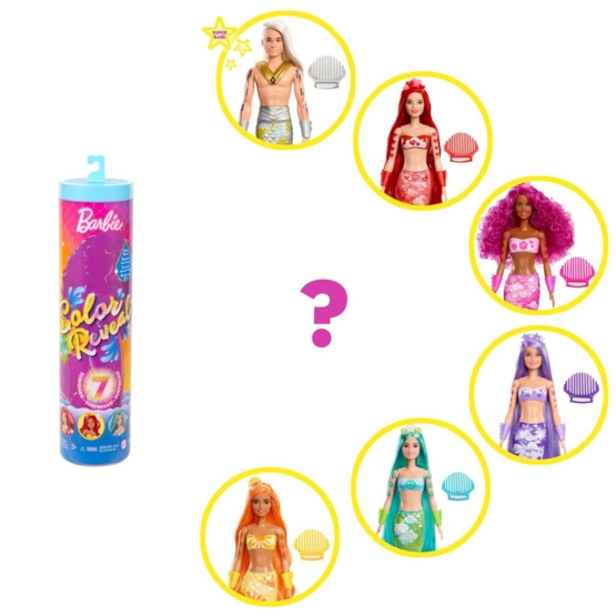 Barbie, Color Reveal Rainbow Mermaid Series