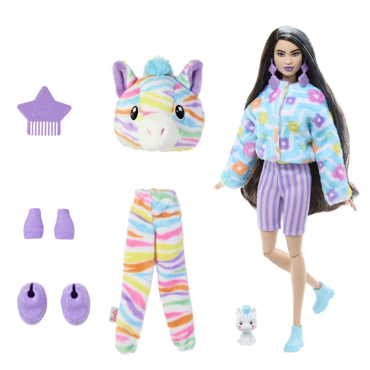 Barbie Cutie Reveal Color Dreams Zebra Hem Lekia