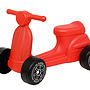 Plasto, Sitt -Scooter, röd, med tysta hjul, sitthöjd 22 cm