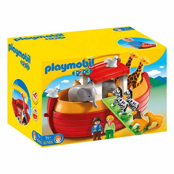 Läs mer om Playmobil 1.2.3 6765, Min bärbara Noaks ark