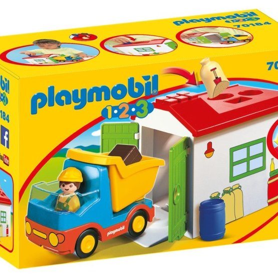 Läs mer om Playmobil 1.2.3 70184, Sortering på återvinningsstationen