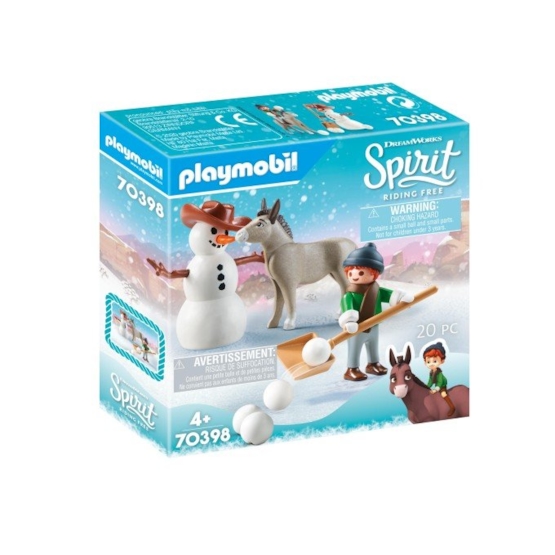 Läs mer om Playmobil Spirit 70398, Snöskoj med Snips & Herr Morot