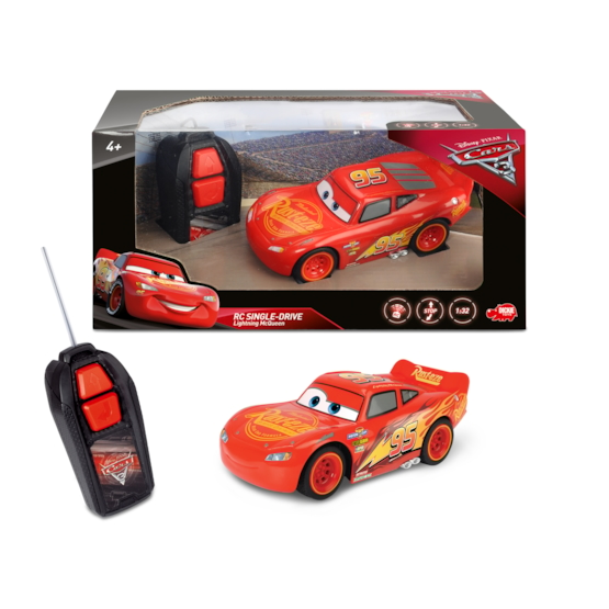 Dickie Toys Disney Cars 3, R/C Lightning McQueen Single Drive 1:32