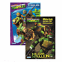 Ninja Turtles, Målarbok och pysselbok med klistermärken, 32+32 sidor
