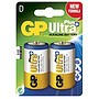 GP, Batteri D Ultra Plus - 2 st