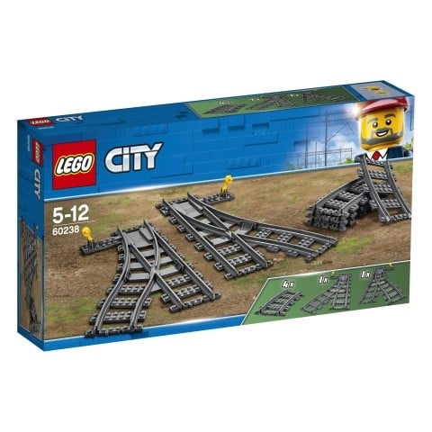 LEGO 60238 City Trains Växlar, Byggsats för Barn, Byggklossar, Barnleksaker