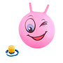 Hoppboll smiley, rosa