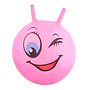 Hoppboll smiley, rosa
