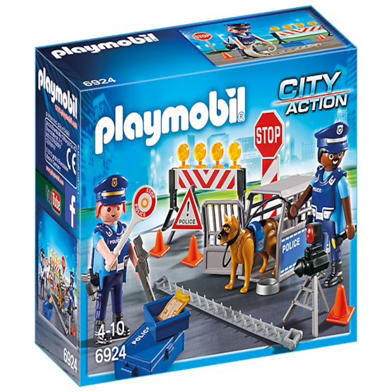 Läs mer om Playmobil City Action 6924, Polisvägspärr