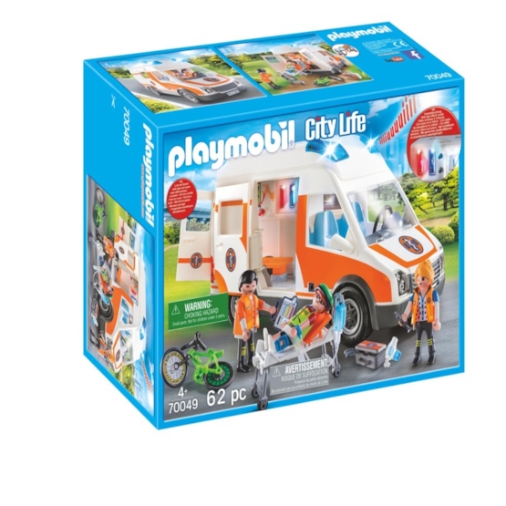 Playmobil City Life 70049, Ambulans med blinkande ljus