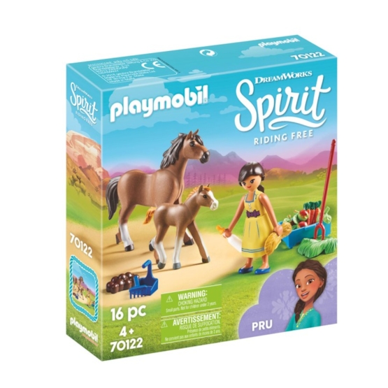 Läs mer om Playmobil Spirit 70122, Pru med häst och föl