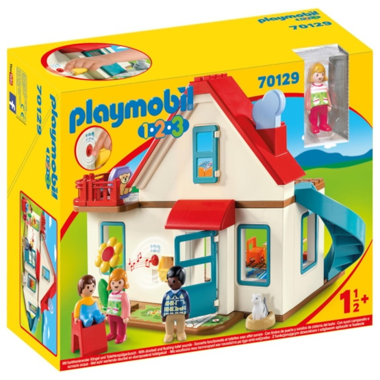 Läs mer om Playmobil 1.2.3 70129, Familjehus