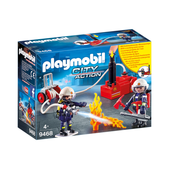 Playmobil City Action 9468, Brandmän med vattenpump