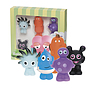 Teddykompaniet, Babblarna- Plastfigurer, GS Mix, 6 ol.