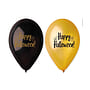 Halloween, Balloon Happy Halloween Black And Gold 30 Cm 5 Pcs/Pack
